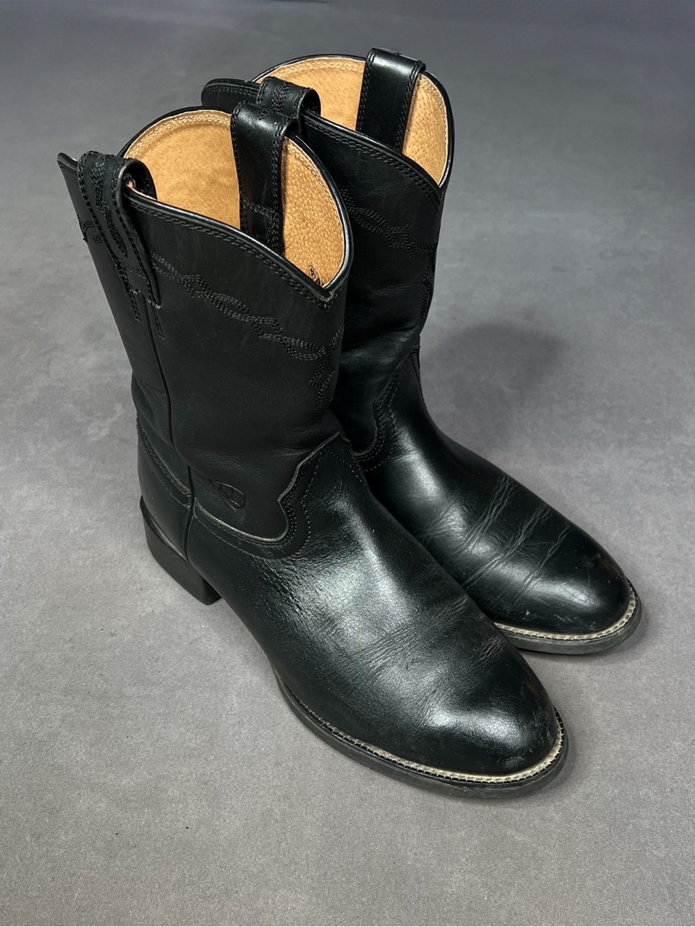 Ariat Black Leather Men's Western Cowboy Boots